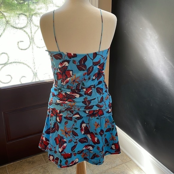 NWT Derek Lam 10 Crosby | Cami Flounce Mini Dress with Twist Waist Detail size 4 - Picture 2 of 10